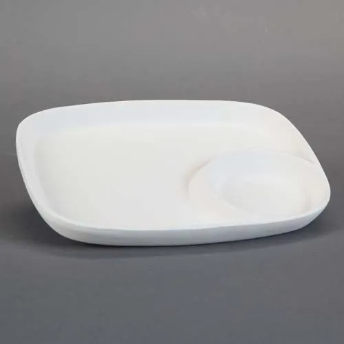 Picture of Ceramic Bisque 27157 Snack Plate