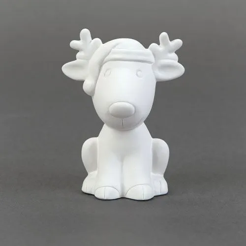 Picture of Ceramic Bisque 34385 Tiny Tot Rudy the Reindeer