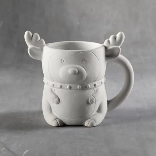 Picture of Ceramic Bisque 35987 Reindeer Mug