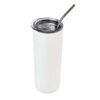 Picture of Permasub Sublimation Stainless Steel Skinny Tumbler 20oz White
