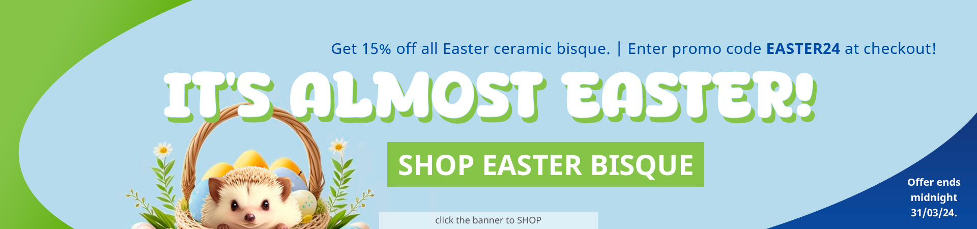 15% Off Easter Ceramic Bisque!