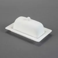 Picture of Ceramic Bisque 29206 Rimmed Butter Dish 6pc