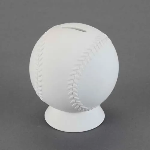 Picture of Ceramic Bisque 29853 Baseball Bank 6pc