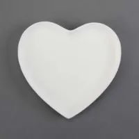 Picture of Ceramic Bisque 30615 Large Heart Plate 12pc