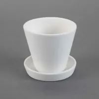 Picture of Ceramic Bisque 32775 Planter With Base 6pc