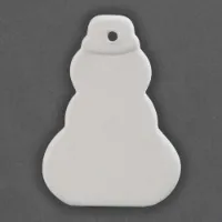 Picture of Ceramic Bisque 32847 Snowman Ornament