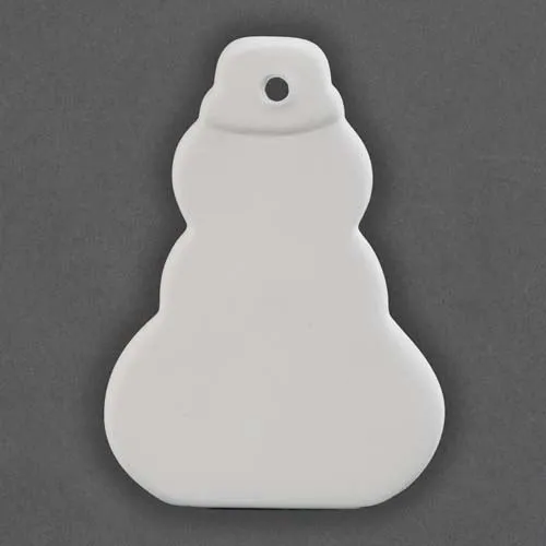 Picture of Ceramic Bisque 32847 Snowman Ornament