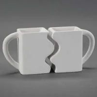 Picture of Ceramic Bisque 32932 Puzzle Mugs (6/set) 12pc