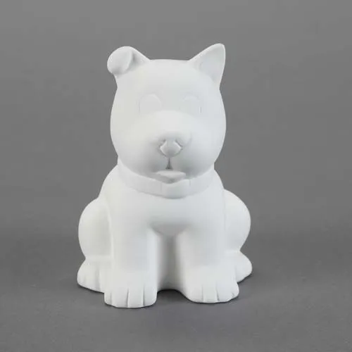 Picture of Ceramic Bisque 21444 Sitting Puppy Bank