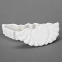 Picture of Ceramic Bisque 21687 Heart w/wings Box