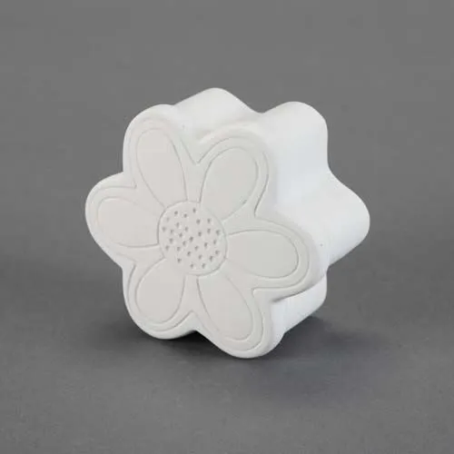 Picture of Ceramic Bisque 21688 Flower Trinket Box 6pc