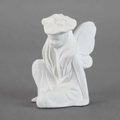 Picture of Ceramic Bisque 21696 Sitting Fairy 6pc