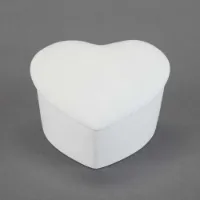 Picture of Ceramic Bisque 22679 Slanted Heart Box