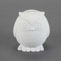 Picture of Ceramic Bisque 29856 Tot Hoot Bank 6pc