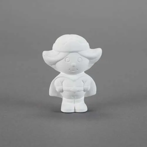 Picture of Ceramic Bisque 31232 Tiny Tot Super Girl 6pc