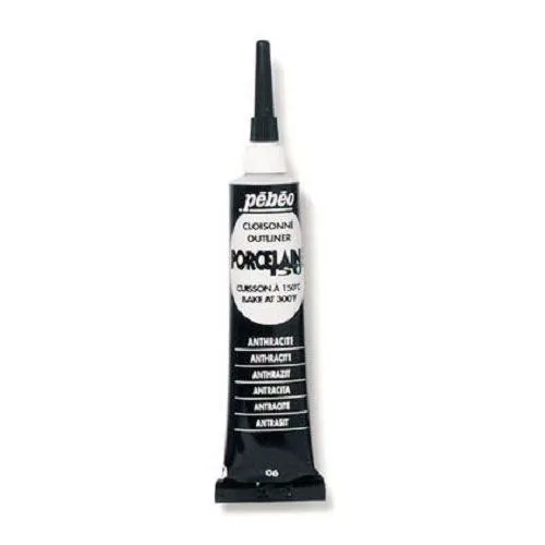 Picture of Pebeo Porcelaine 150 Outliner - Anthracite Black 20ml