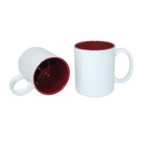Picture of Permasub Sublimation White Mug 11oz- Dark Red Inner