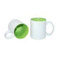 Picture of Permasub Sublimation White Mug 11oz - Light Green Inner