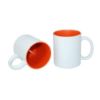 Picture of Permasub Sublimation White Mug 11oz - Orange Inner