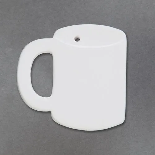 Picture of Ceramic Bisque 34393 Coffee Cup Ornament