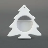 Picture of Ceramic Bisque 34389 Christmas Tree Picture Frame Ornament