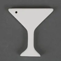 Picture of Ceramic Bisque 32849 Martini Glass Ornament