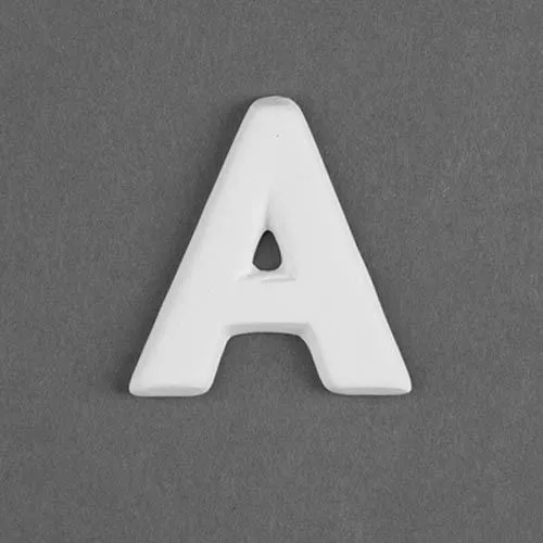 Picture of Ceramic Bisque 35389 Letter A Embellie