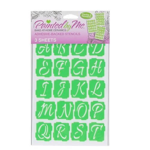Picture of Painted By Me 34354 Stencil Script Letters