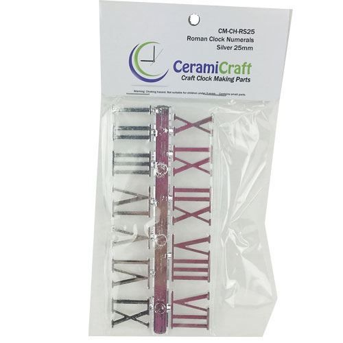 Picture of Roman Clock Numerals - Silver 25mm