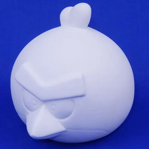 Picture of Ceramic Bisque Angry Bird Bank 6"