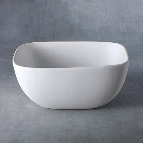 Picture of Ceramic Bisque 37471 Med Medium Squrve Bowl 6pc