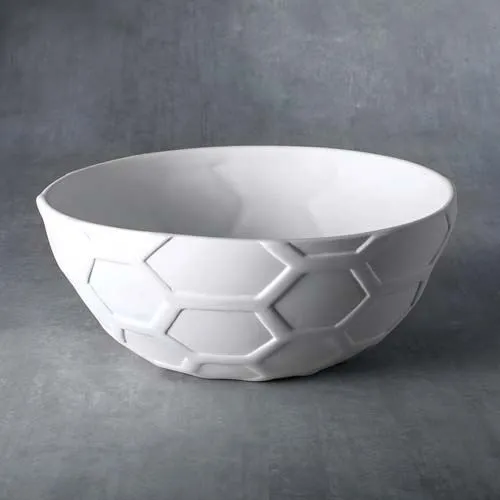Picture of Ceramic Bisque 37477 Large Medium Honeycomb Bowl