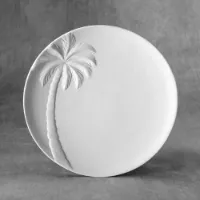 Picture of Ceramic Bisque 37482 Palm Tree Plate