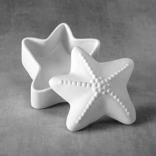 Picture of Ceramic Bisque 37485 Starfish Box 6pc