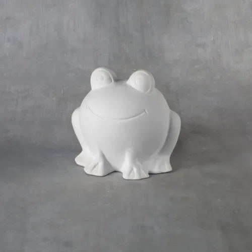 Picture of Ceramic Bisque 38170 Hoppy the Frog Bank 6pc