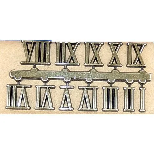 Picture of Roman Clock Numerals - Adhesive Gold 15mm 