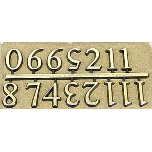 Picture of Arabic Clock Numerals - Adhesive Gold 16mm