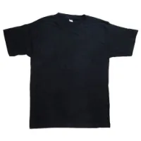 Picture of Cotton T-Shirt Black Mens - Large