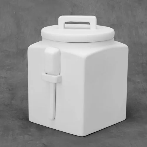 Picture of Ceramic Bisque 38426 Kitchen Canister with Scoop