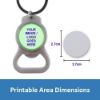 Picture of Sublimation Alloy Bottle Opener Keyring Round