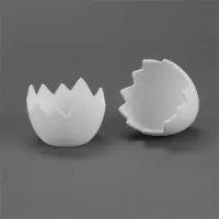Picture of Ceramic Bisque 35055 Cracked Egg Trinket Box 6pc