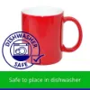 Picture of Sublimation Coffee Mug 11oz Colour Change Magic Mug - Red