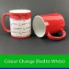 Picture of Sublimation Coffee Mug 11oz Colour Change Magic Mug - Red
