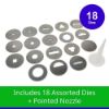 Picture of Handheld 15" Large Clay Extruder includes 18 Dies