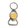 Picture of Sublimation Alloy Bottle Opener Keyring Round