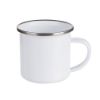 Picture of Sublimation Enamel Coffee Mug 360ml - White/Silver