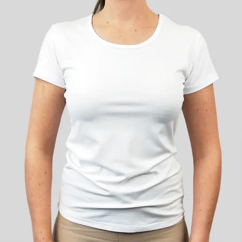 Picture of Sublimation Polyester T-Shirt White Ladies - Large
