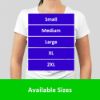 Picture of Sublimation Polyester T-Shirt White Ladies - X Large