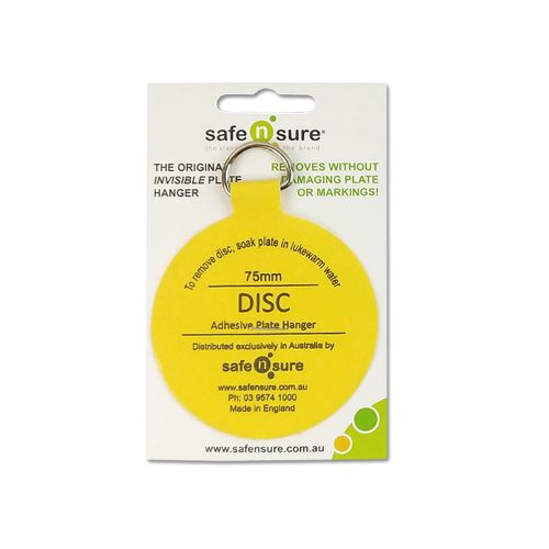 Picture of 75mm Adhesive Plate Hanger Disc Hook - Max 1.5kg