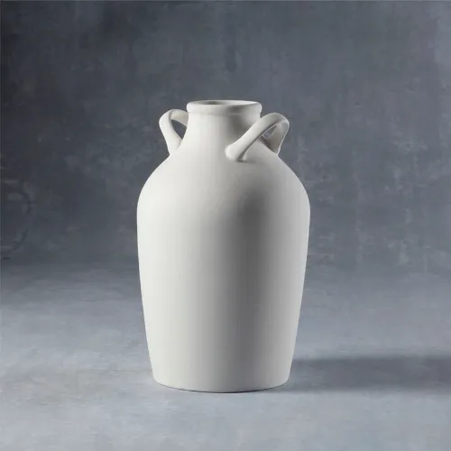 Picture of Ceramic Bisque 37214 Double Handled Vase 6pc
